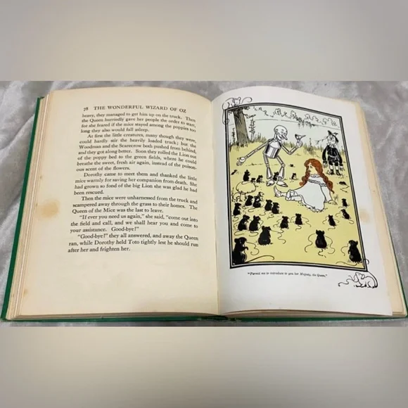 Rare Vintage 1903 Collectible “The New Wizard Of Oz” book with dust cover - Picture 8 of 12
